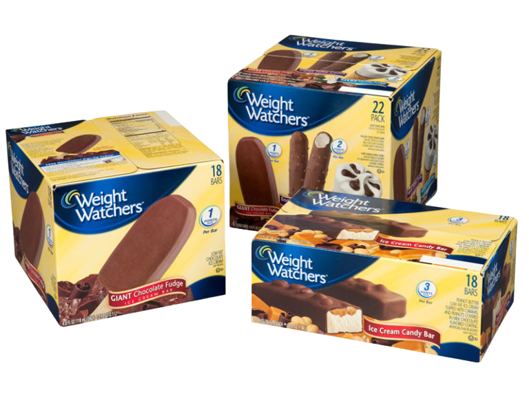 Weight watchers custom ice cream bar packaging
