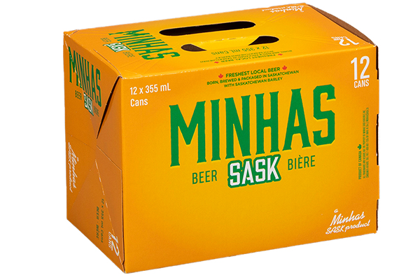 Minhas Beer custom packaging