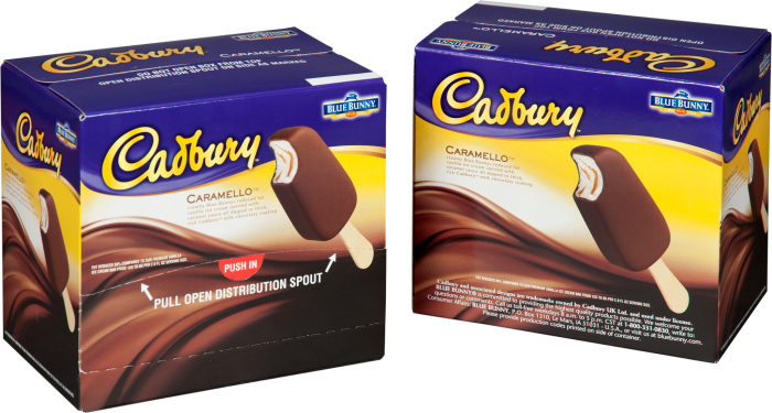 Cadbury custom frozen packaging