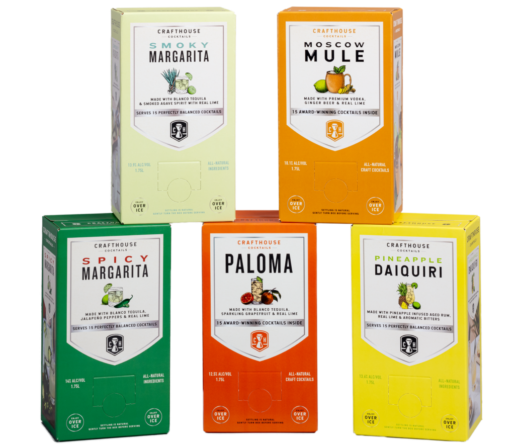 Crafthouse Cocktails in a box custom packaging