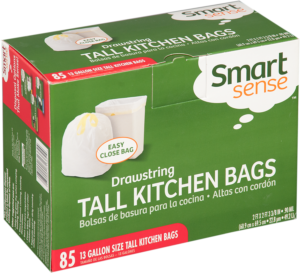 Smart Sense garbage bag packaging