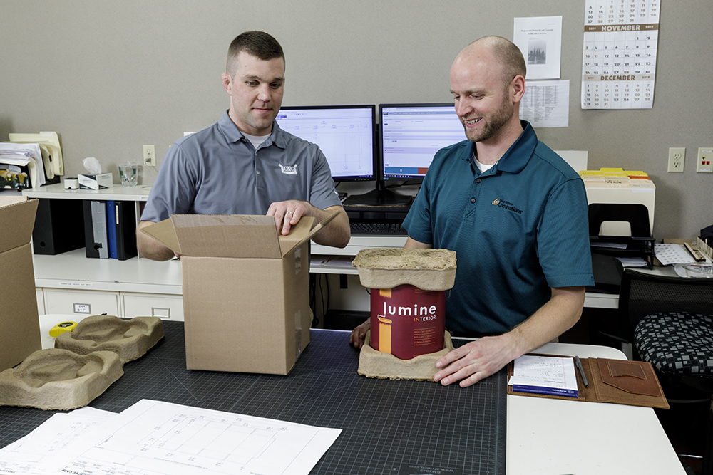 Grean Northern team testing packaging solutions