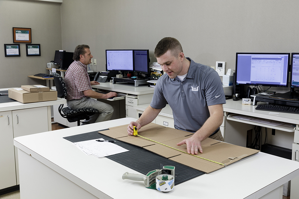 Great Northern Team creating custom packaging solutions