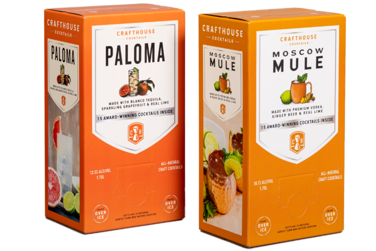 Bag in a box for vodka packaging